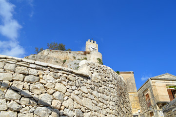 Gash of the Ancient Tower of the Conti Castle, Modica, Ragusa,Sicily