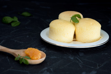 YuZu orange Japanese Cheese Cupcake.