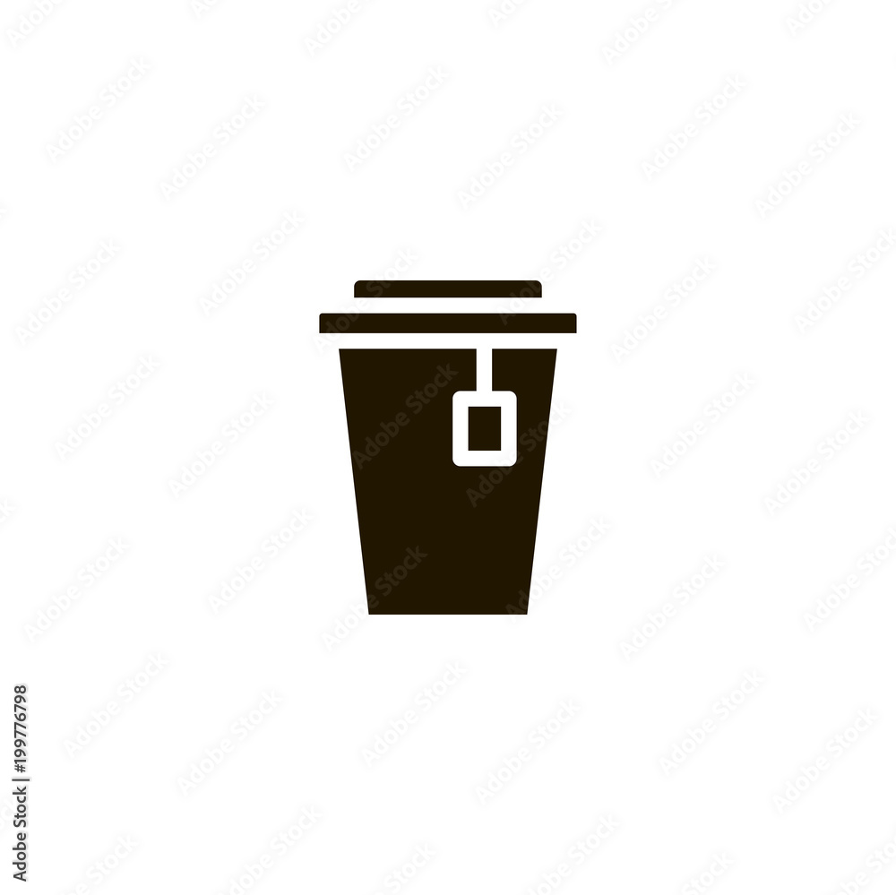 Poster cup icon. sign design