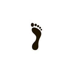 Fototapeta na wymiar footprint icon. sign design