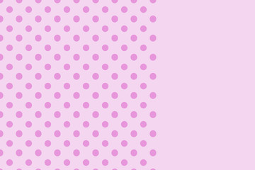 Tile pattern with  polka dots background with copy space