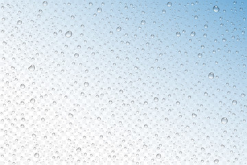 Vector realistic water drops condensed