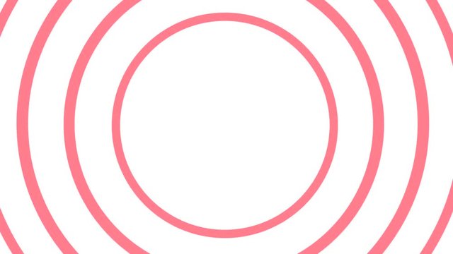 Abstract Hypnotizing Circles Zoom Background. 4K Motion Design Transition.
