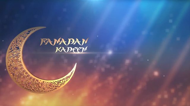 Ramadan kareem 3d animation background