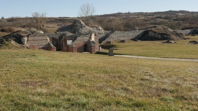 Ancient Felix Romuliana built by Roman Emperor Galerius. The construction started in 298 AD 