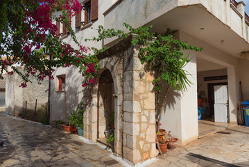 Typical small house on a sunny summer day at Keri village, Zakynthos island, Greece.