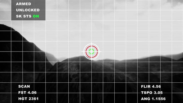 4K Military Surveillance System in Foggy Mountains Aerial Cinematic 3D Animation