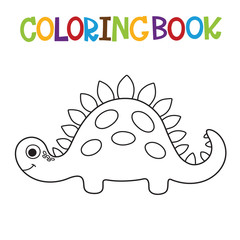 Cute Dino coloring book