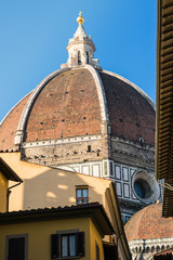 Florence, Tuscany / Italy, - Aprile 8, 2018. view of the historic center of Florence and the Cathedral of Santa Maria del Fiore