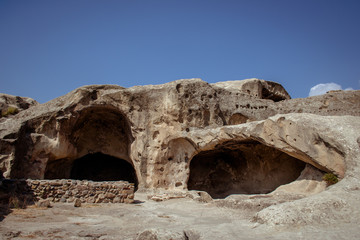 Uplistsikhe Is An Ancient Rock-hewn Town In Eastern Georgia. UNESCO World Heritage Site. Shida Kartli Region, Georgia.