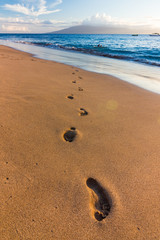 Foot Prints in the Sand