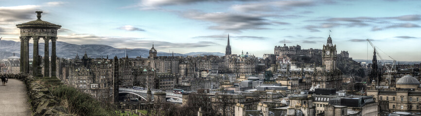 Panorama of Edinburgh - obrazy, fototapety, plakaty