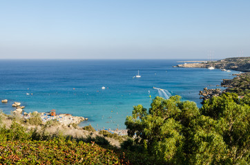 Fototapeta na wymiar Konnos Bay, Protaras, Cyprus