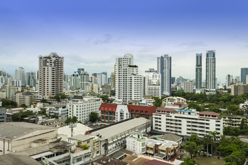 Obraz premium building and cityscape Bangkok skyline, Thailand.