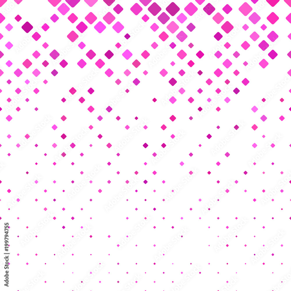 Poster Abstract rounded square pattern background - vector graphic design with squares in varying sizes