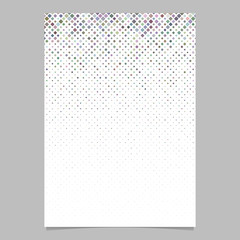 Diagonal square pattern brochure template - vector mosaic page background
