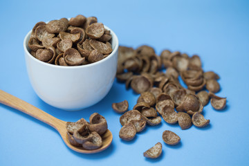 chocolate cereal cornflakes.