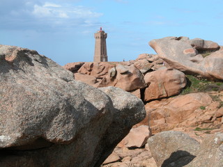 ploumanac'h la c&ocirc;te bretonne en france avec ses rochers de granit rose