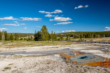 Boardwalk in Yellowstone National Park