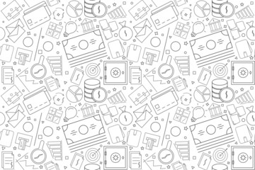 Vector finance pattern. FInance seamless background