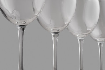 A glass for red wine. Glass for delicious drink. Luxury wine glass concept.