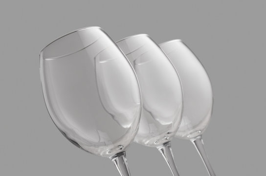 A glass for red wine. Glass for delicious drink. Luxury wine glass concept.