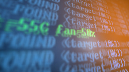 Mining Cryptocurrency process program on display PC. Using Software. Share Found.