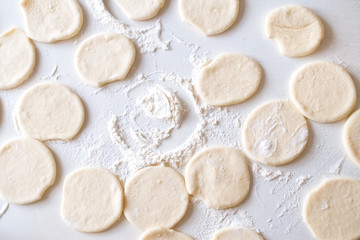 Raw dough.