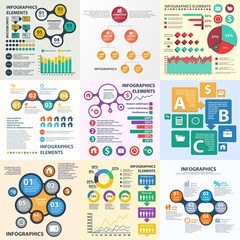 Business Infographics circle origami style. can be used for workflow layout, banner, diagram, number options, step up options web design.