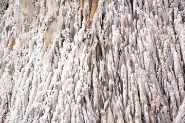 Salt mountain texture. Cardona’s Salt Mountain Cultural Park. Cardona, Spain.