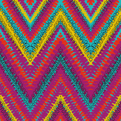 Grunge chevron abstract vector pattern