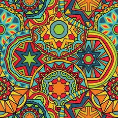 Fiesta seamless geometric pattern.