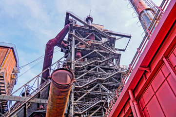 Old and rotten industrial facilities