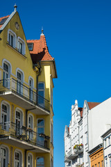 Obraz premium Gebäude in der Hansestadt Rostock