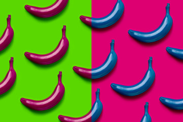 Bananas pattern, top view