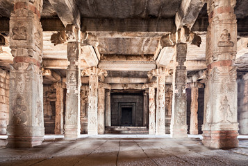 Inside hindu temple