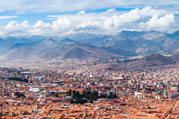 Cusco aerial view