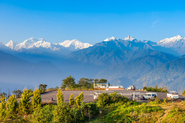 Fototapeta na wymiar Kangchenjunga viewpoint, Pelling