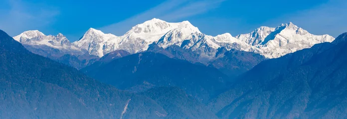 Afwasbaar Fotobehang Kangchenjunga Kangchenjunga mountain view