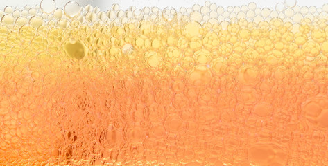 Yellow bubble closeup  texture background