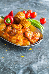 chicken wings BBQ grill
