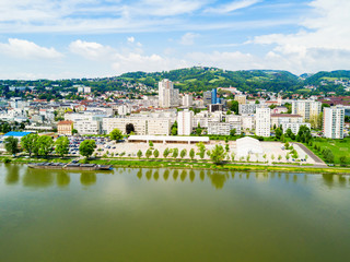 Linz aerial panoramic view