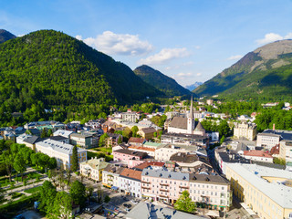 Fototapeta na wymiar Bad Ischl aerial view