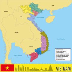 Vietnam vector map
