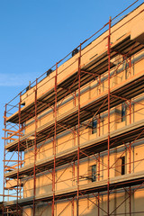 scaffolding hotel construction