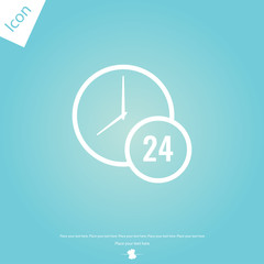 24 hours vector icon