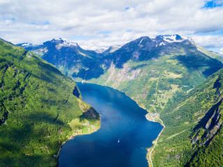 Geiranger at Geirangerfjord, Norway