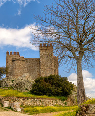 View of the historic castle of Cortegana in Huelva, Andalusia, Southern Spain.