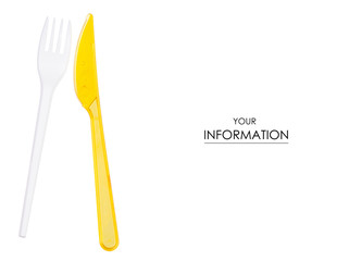Plastic fork and knife pattern