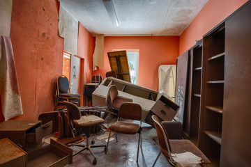 Alte verlassene Geisterklinik